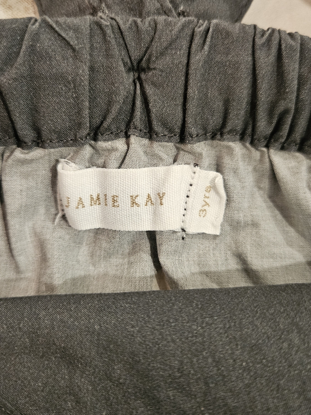 Jamie Kay Bear Print Shortalls with Tan Henley Tee Sz 3 - Picture 3 of 4